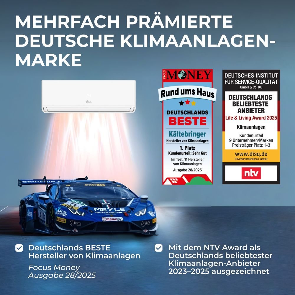 Kältebringer R290 A+++ Split Klimaanlage 9.000 BTU (2,8kW)