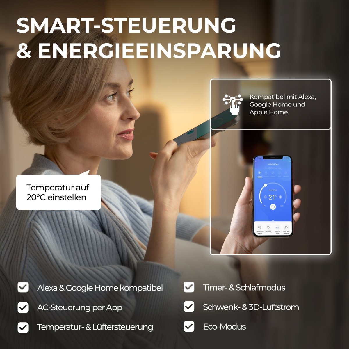 Kältebringer® Split Klimaanlage 9.000 BTU (2,6kW) Komplettset