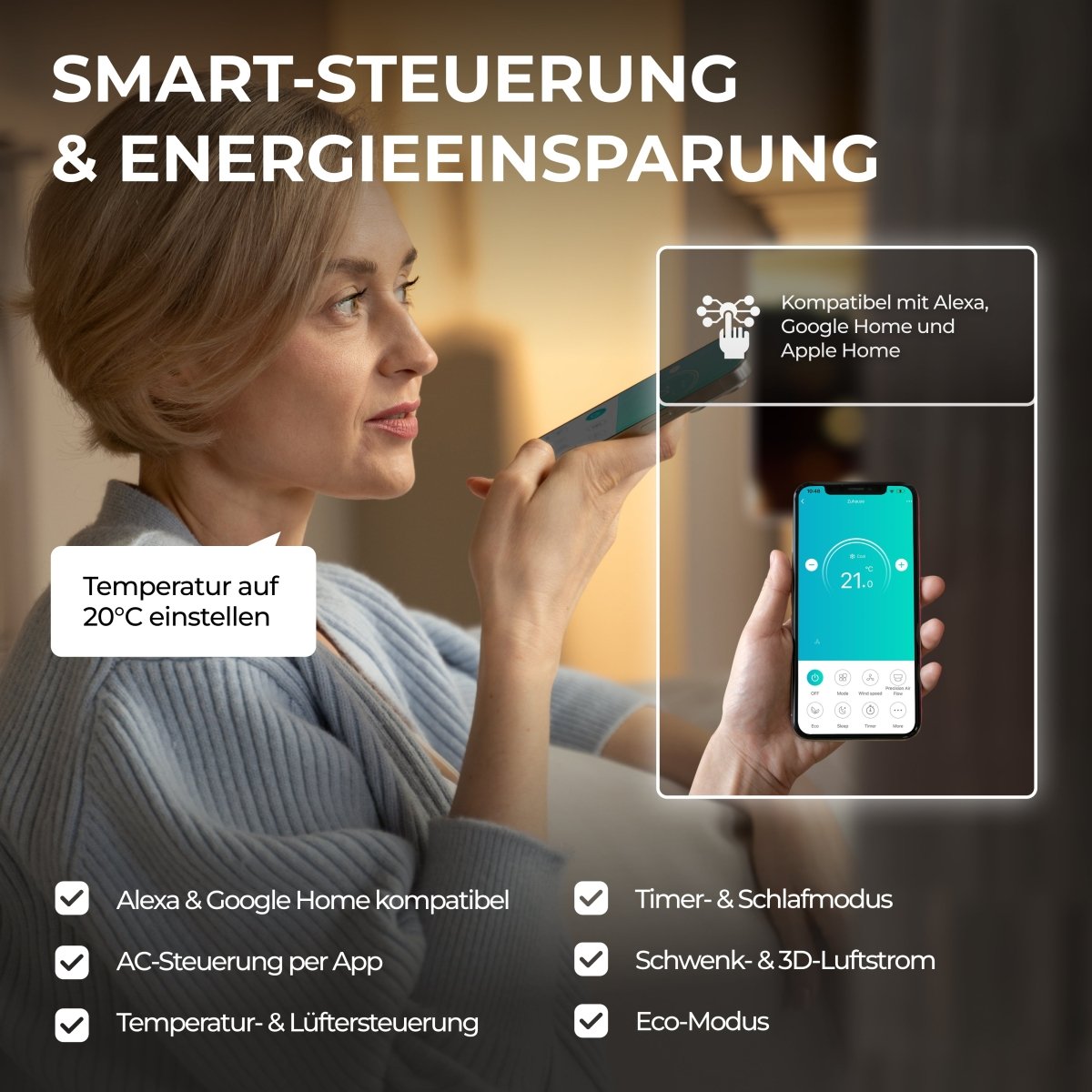 Kältebringer® Split Klimaanlage Quick Connect 12.000 BTU (3,4kW) Komplettset