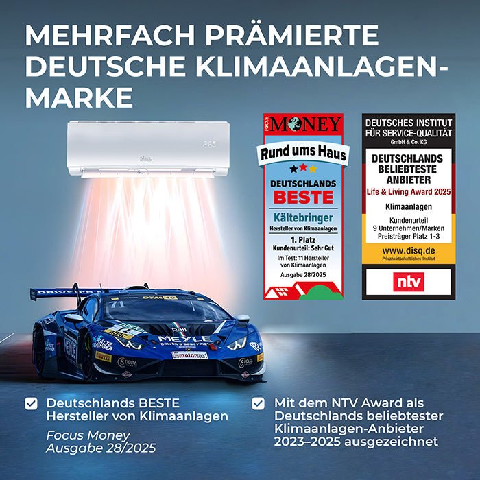 Kältebringer® Split Klimaanlage Quick Connect 18.000 BTU (5,1kW) Komplettset