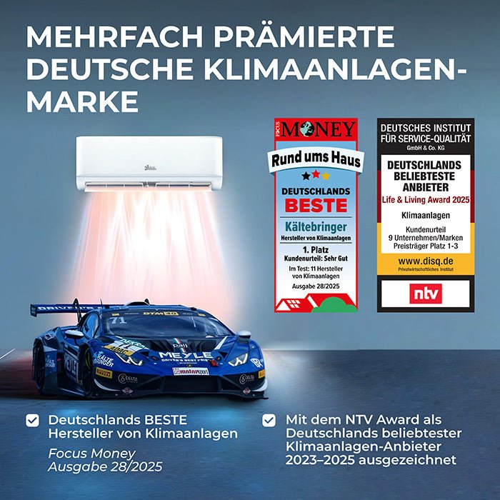Kältebringer® Split Klimaanlage Quick Connect 18.000 BTU (5,3kW) Komplettset