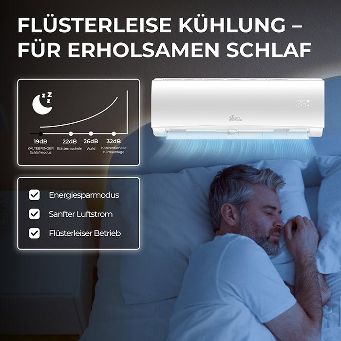 Kältebringer® Split Klimaanlage Quick Connect 12.000 BTU (3,4kW) Komplettset