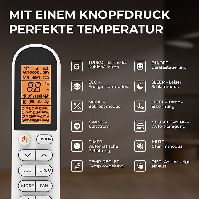 Kältebringer® Split Klimaanlage Quick Connect 12.000 BTU (3,4kW) Komplettset