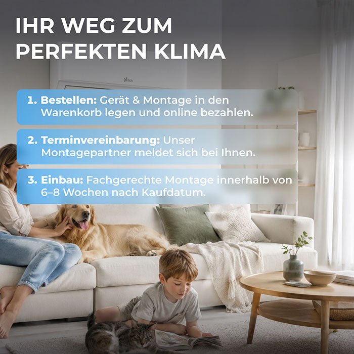Montage Monosplit Klimaanlage