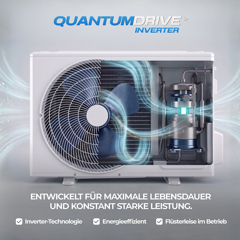 Kältebringer® Split Klimaanlage 9.000 BTU (2,6kW) Komplettset
